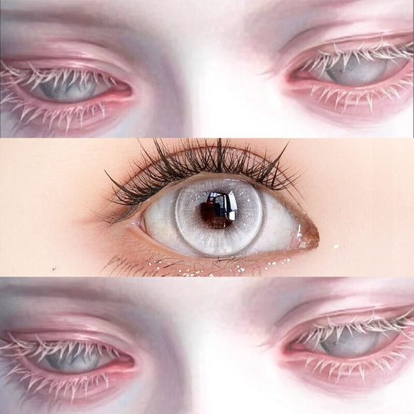 White COS contact lenses, large diameter, small gray, mixed-race color-developing contact lenses, secondary throwing belt degree, Halloween