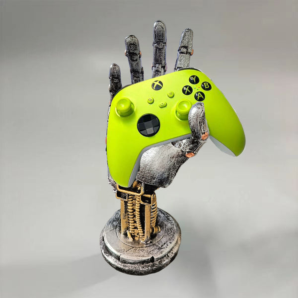 Cyberpunk Robot Resin Craft Ornament - Gamepad Desktop Bracket